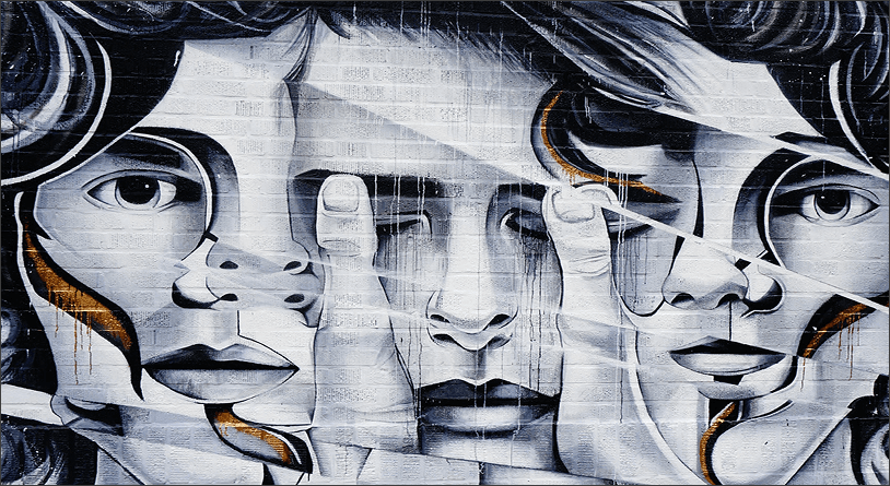 Street-art mural in Kuala Lumpur