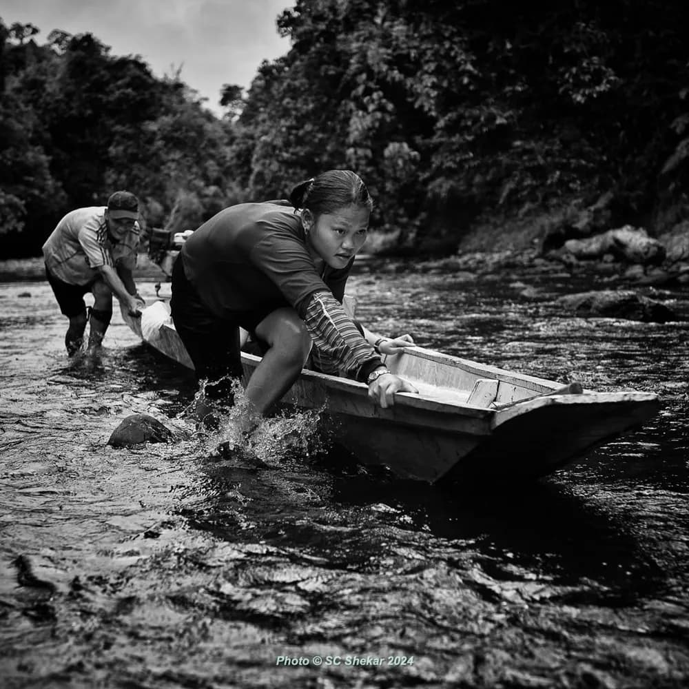 Penan community photograph 4 by SC Shekar