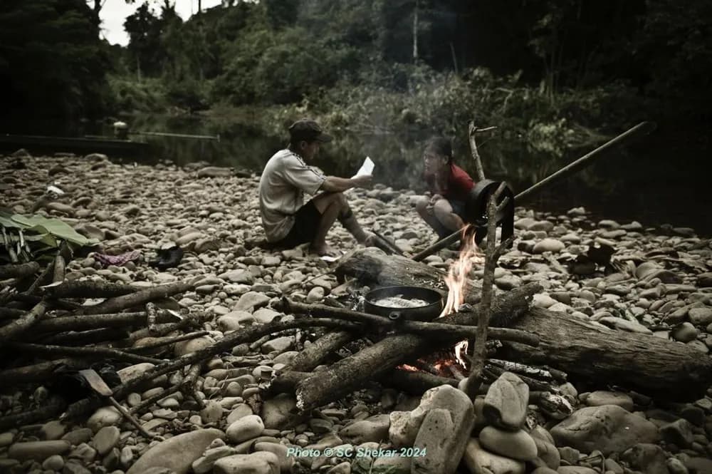 Penan community photograph 5 by SC Shekar